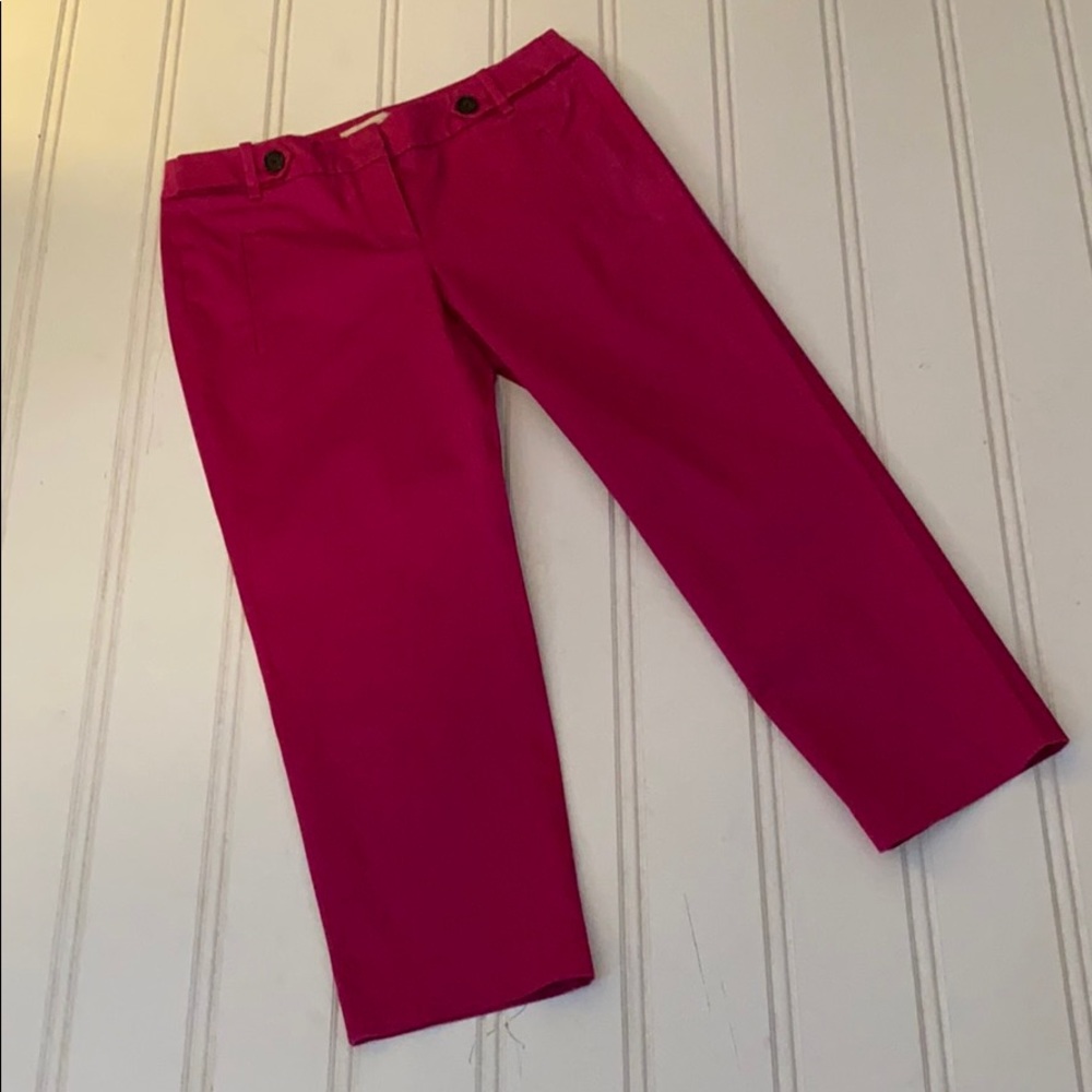 Loft Hot Pink Capris SZ 2